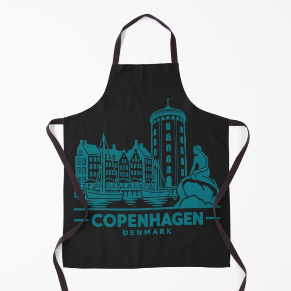 Item preview, Póster con el horizonte de Copenhague, Dinamarca (arte lineal) designed and sold by CMYKStudio.