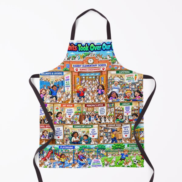 Item preview, One Million Rabbits Took Over School designed and sold by New Wave Artworks & Odds &Ends.