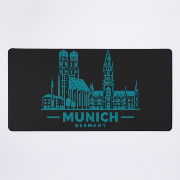 Item preview, Munich Germany Line Art Skyline Poster designed and sold by CMYKStudio.