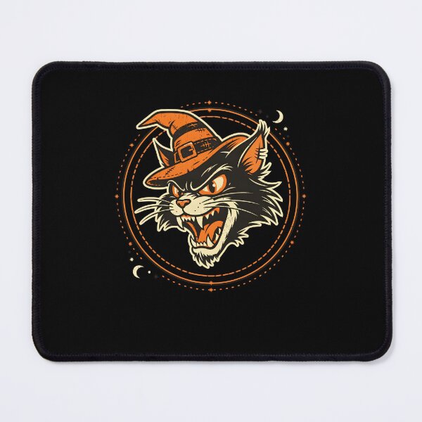 Item preview, Vintage Grinning Black Cat Face Retro Halloween Design-32 designed and sold by SusanArlene.
