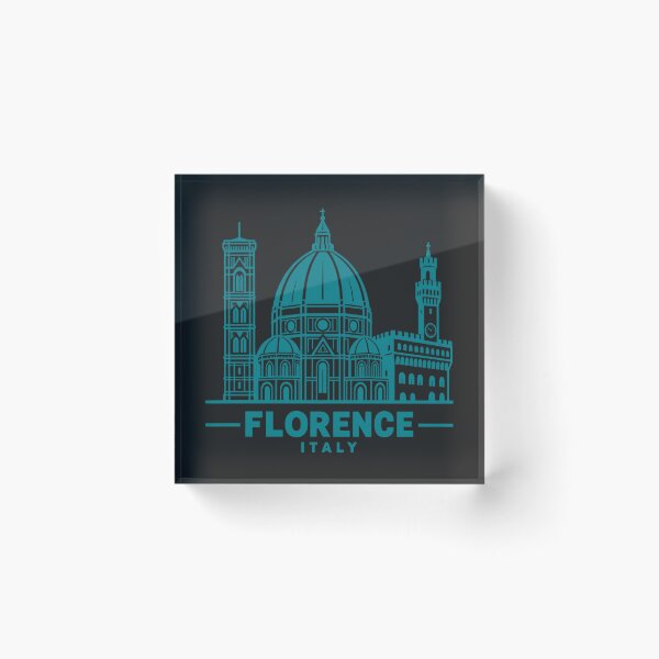 Item preview, Florence Italy Line Art Skyline Poster designed and sold by CMYKStudio.