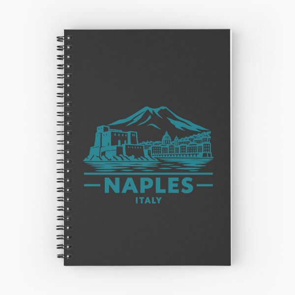 Artikelvorschau, Neapel Italien Linienkunst Skyline Poster entworfen und verkauft von CMYKStudio.