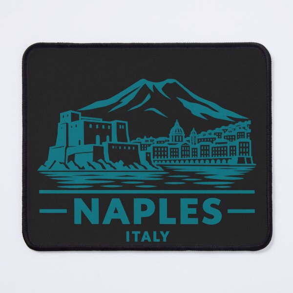Item preview, Naples Italy Line Art Skyline Poster designed and sold by CMYKStudio.