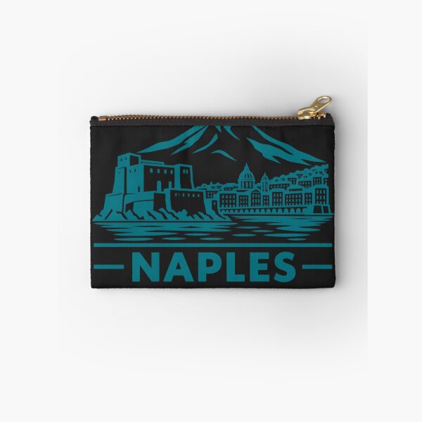 Aperçu de l'œuvre Affiche de la skyline de Naples, Italie (dessin au trait) créée et vendue par CMYKStudio.