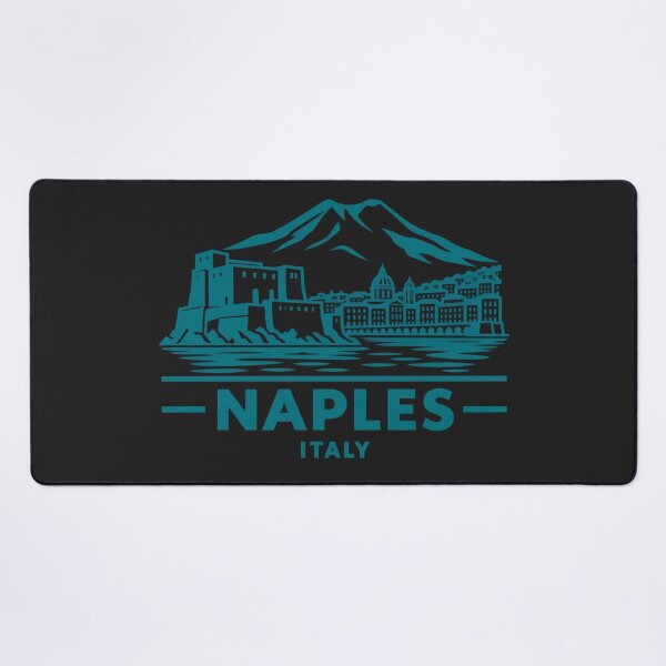 Item preview, Naples Italy Line Art Skyline Poster designed and sold by CMYKStudio.