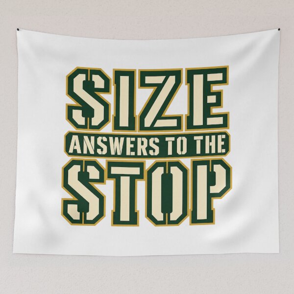 Item preview, Size Answers to the Stop Risk Lettering Design designed and sold by Bikivuno.