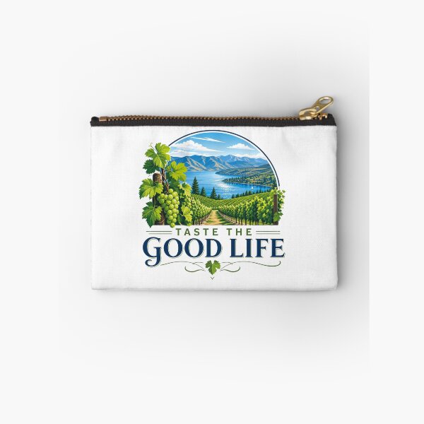 Item preview, Okanagan Valley – Taste the Good Life – Vineyard & Lake Landscape – British Columbia Wine Country Art Tee designed and sold by bobscraze.