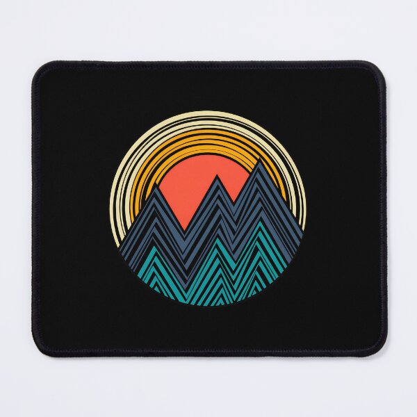 Item preview, 1....Retro Mountain Sunset Circle Graphic designed and sold by lamercarv.