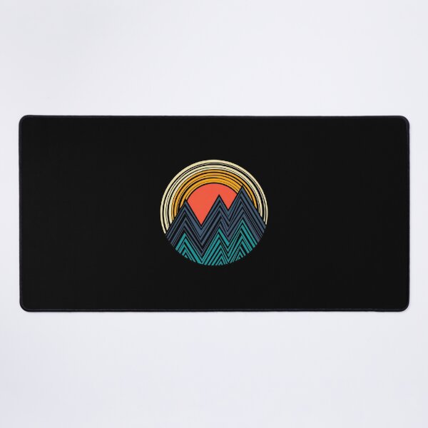 Item preview, 1....Retro Mountain Sunset Circle Graphic designed and sold by lamercarv.