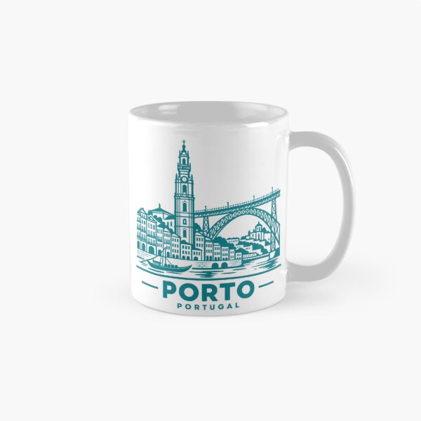 Item preview, Porto Portugal Line Art Skyline Poster designed and sold by CMYKStudio.