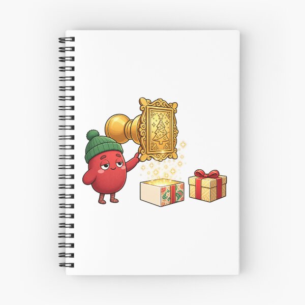 Item preview, Magical Christmas Gift Box | Cute Red Character with Golden Holiday Present designed and sold by MrDev.