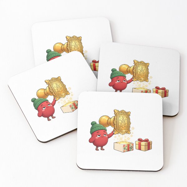 Item preview, Magical Christmas Gift Box | Cute Red Character with Golden Holiday Present designed and sold by MrDev.