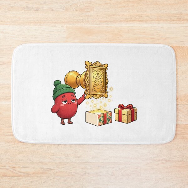Item preview, Magical Christmas Gift Box | Cute Red Character with Golden Holiday Present designed and sold by MrDev.