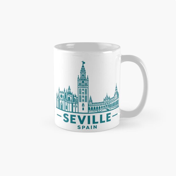 Item preview, Seville Spain Line Art Skyline Poster designed and sold by CMYKStudio.