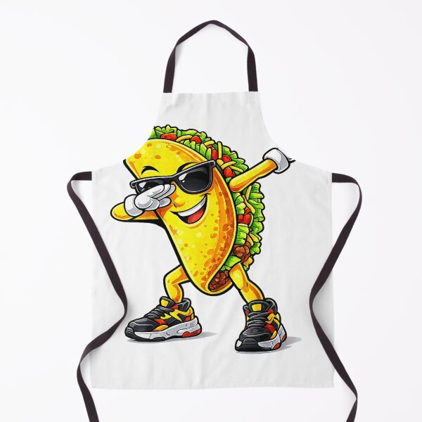 Aperçu de l'œuvre T-shirt enfant « Taco qui dab Cinco de Mayo » (Rôti de tacos mexicains amusants) créée et vendue par PrintWaveMagic.