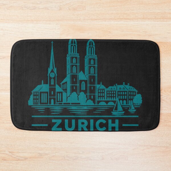 Item preview, Zurich Switzerland Line Art Skyline Poster designed and sold by CMYKStudio.