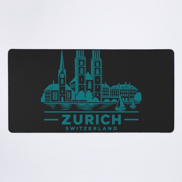 Item preview, Zurich Switzerland Line Art Skyline Poster designed and sold by CMYKStudio.