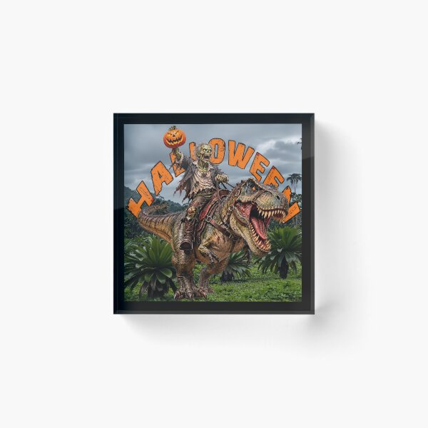 Item preview, Halloween Zombie Rides A T-Rex designed and sold by Ray's Photos & Art.