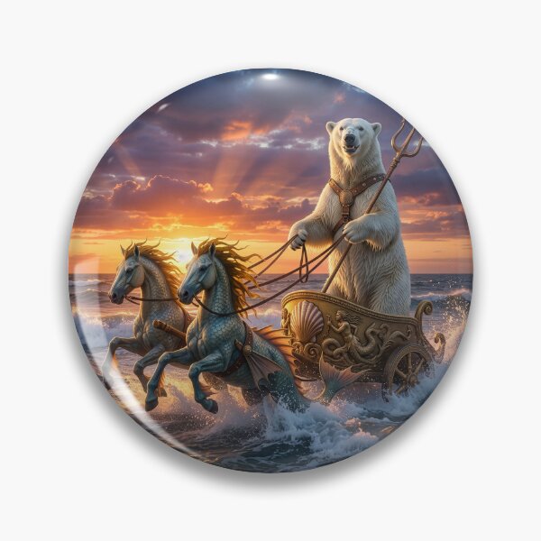 Item preview, Polar Bear Poseidon Drives His Chariot designed and sold by Tridentulus.