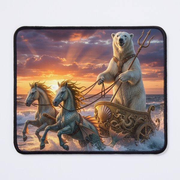 Item preview, Polar Bear Poseidon Drives His Chariot designed and sold by Tridentulus.