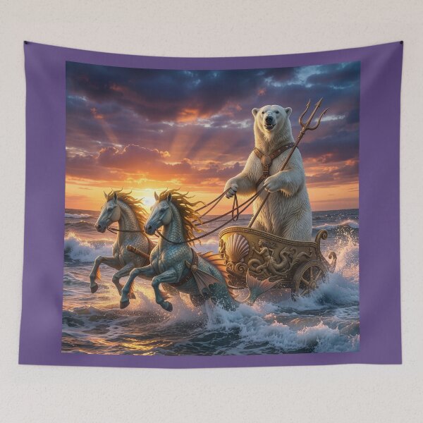 Item preview, Polar Bear Poseidon Drives His Chariot designed and sold by Tridentulus.