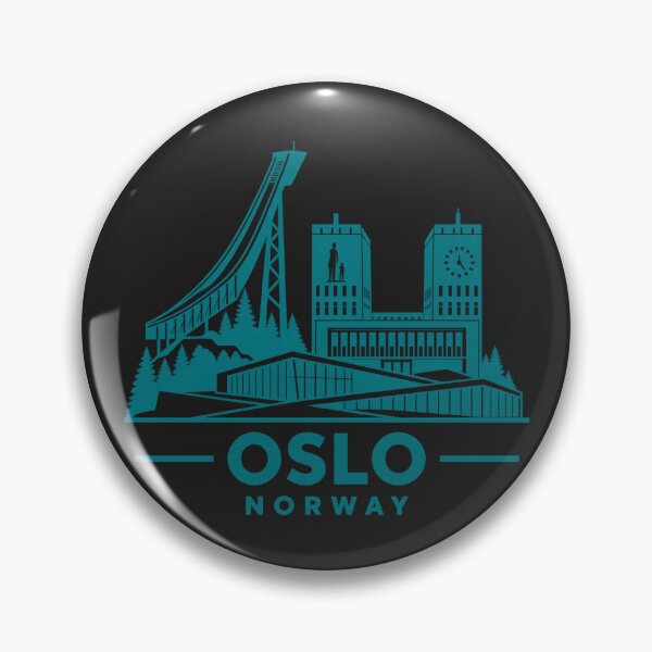 Item preview, Oslo Norway Line Art Skyline Poster designed and sold by CMYKStudio.