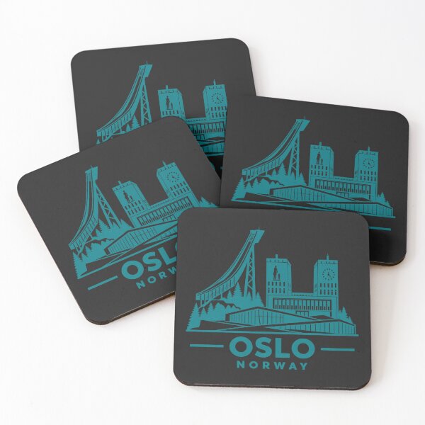 Item preview, Oslo Norway Line Art Skyline Poster designed and sold by CMYKStudio.