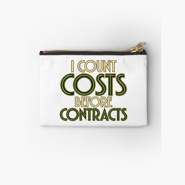 Item preview, I Count Costs Before Contracts Bold Lettering designed and sold by Bikivuno.