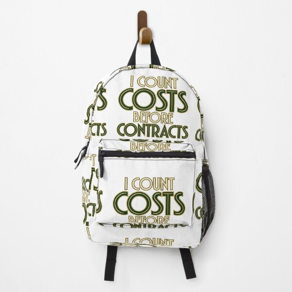 Item preview, I Count Costs Before Contracts Bold Lettering designed and sold by Bikivuno.