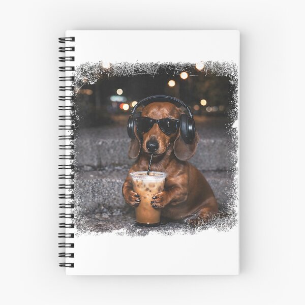 Item preview, Dachshund Drinking Iced Coffee Lover Humor Funny Meme T-Shirt designed and sold by Cute-Pretty.