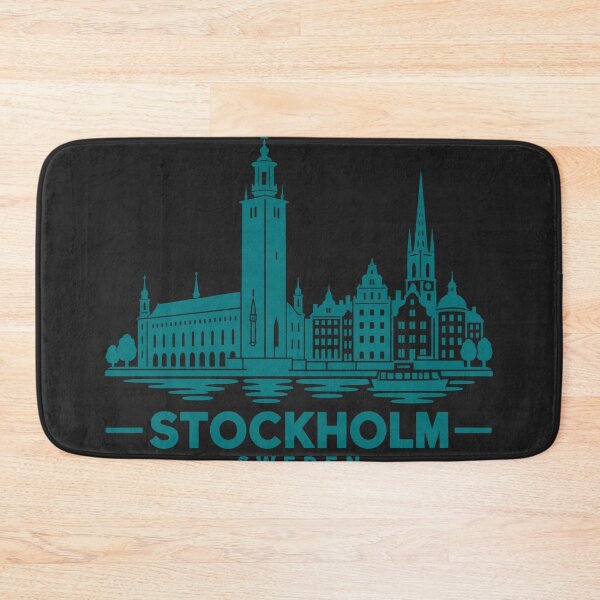 Item preview, Stockholm Sweden Line Art Skyline Poster designed and sold by CMYKStudio.
