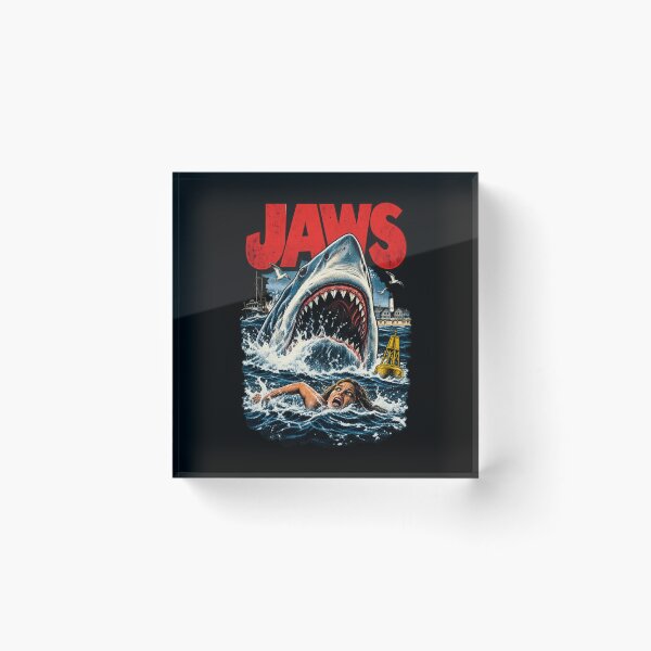 Item preview, Jaws – Retro Shark Attack designed and sold by DopeyRobot.