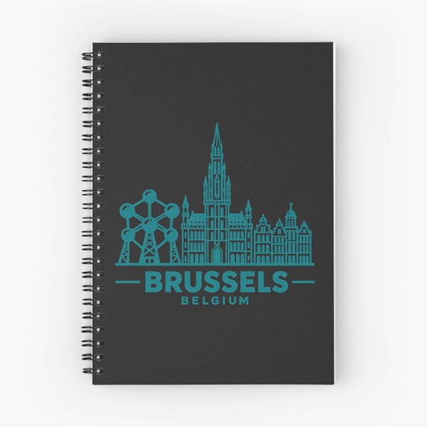 Item preview, Brussels Belgium Line Art Skyline Poster designed and sold by CMYKStudio.
