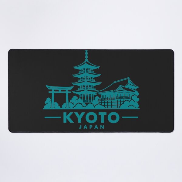 Item preview, Kyoto Japan Line Art Skyline Poster designed and sold by CMYKStudio.