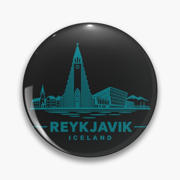 Item preview, Reykjavik Iceland Line Art Skyline Poster designed and sold by CMYKStudio.
