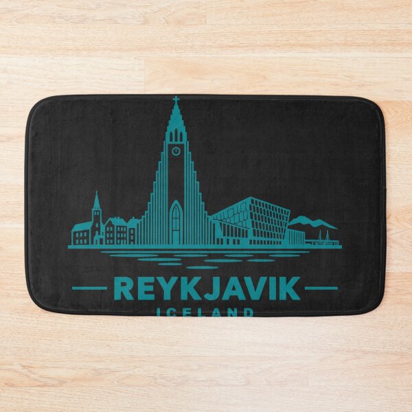 Item preview, Reykjavik Iceland Line Art Skyline Poster designed and sold by CMYKStudio.
