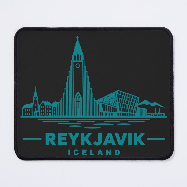 Item preview, Reykjavik Iceland Line Art Skyline Poster designed and sold by CMYKStudio.