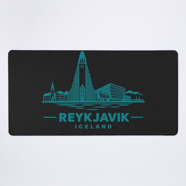 Item preview, Reykjavik Iceland Line Art Skyline Poster designed and sold by CMYKStudio.