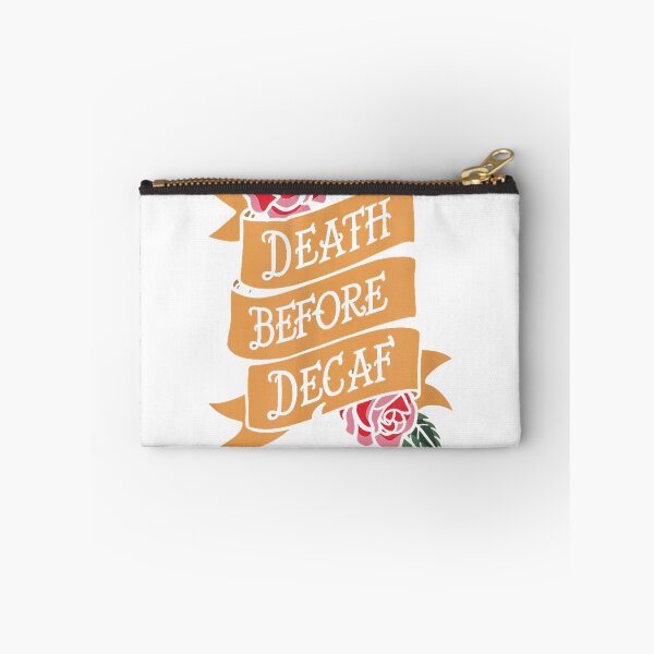 Item preview, Death Before Decaf Coffee Lover Barista Caffeine T-Shirt designed and sold by Atros.