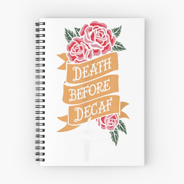 Item preview, Death Before Decaf Coffee Lover Barista Caffeine T-Shirt designed and sold by Atros.