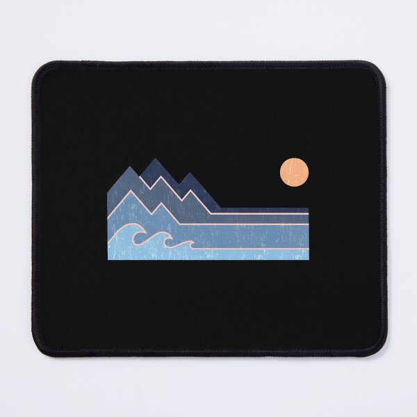 Item preview, Retro Mountain Wave Sun Landscape Design designed and sold by wyrichbosle.
