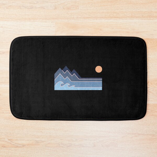 Item preview, Retro Mountain Wave Sun Landscape Design designed and sold by wyrichbosle.