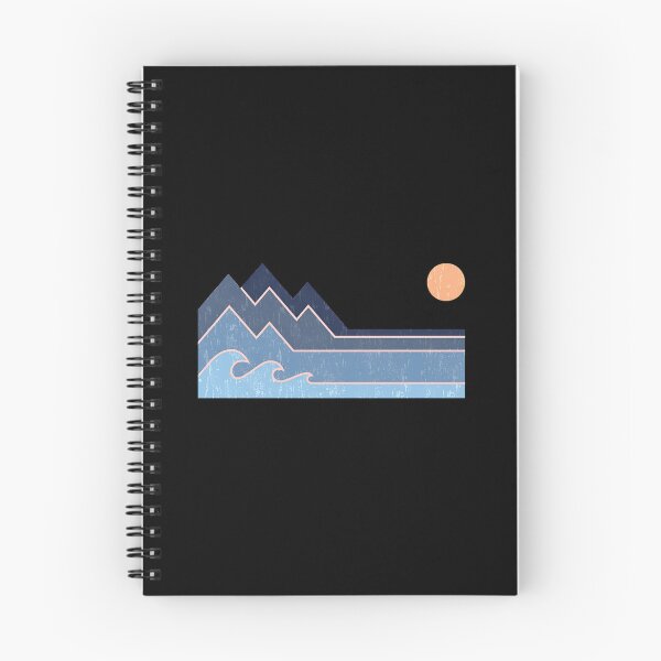 Item preview, Retro Mountain Wave Sun Landscape Design designed and sold by wyrichbosle.