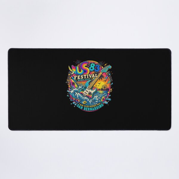 Item preview, US Festival Retro Guitar Surf Sunset San Bernardino-1 designed and sold by SusanArlene.