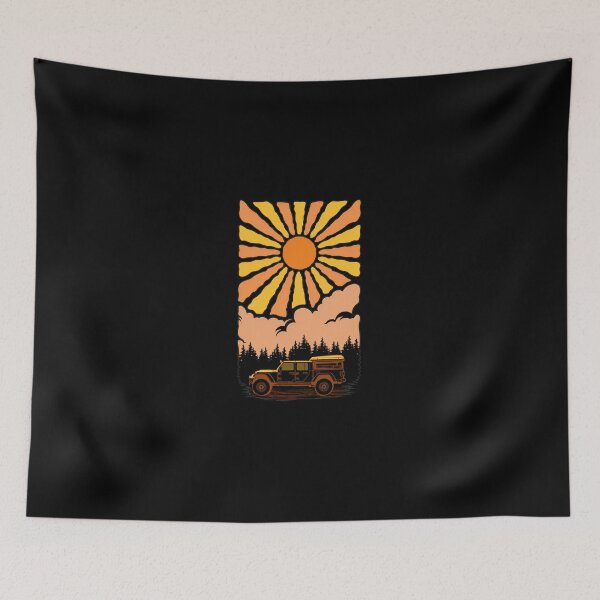 Item preview, Retro Overlander Jeep Gladiator Sunset Adventure designed and sold by lasopent.