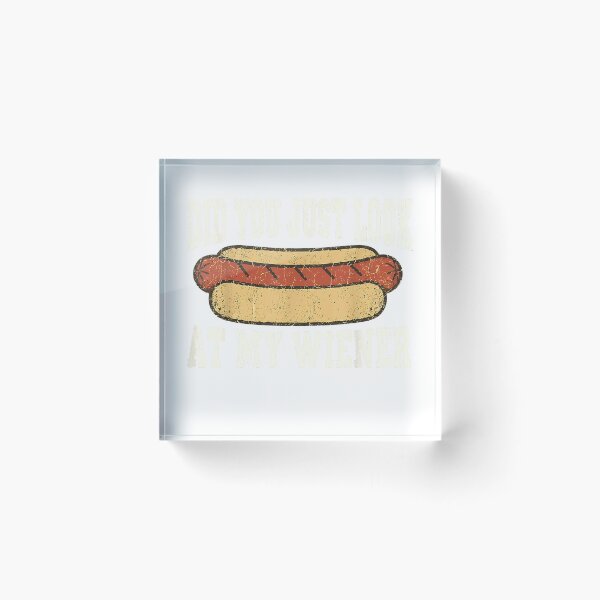 Item preview, Did You Just Look At My Wiener Funny Hotdog Food Humor T-Shirt designed and sold by Djtahar15.