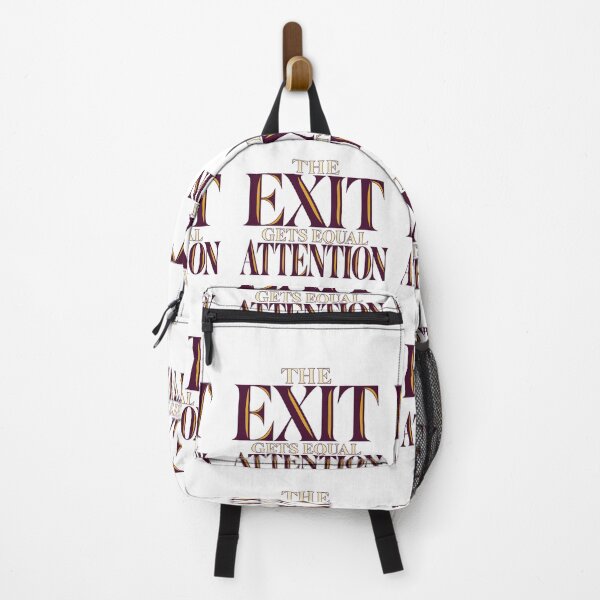Item preview, The Exit Gets Equal Attention Bold Typography designed and sold by Bikivuno.