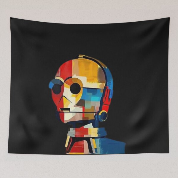 Item preview, Abstract geometric C-3PO Bauhaus design designed and sold by Raulovski.