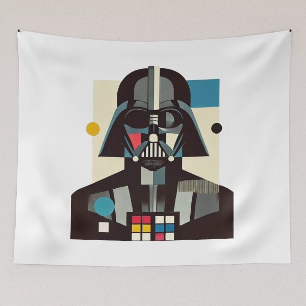 Artikelvorschau, Abstraktes geometrisches Darth Vader Bauhaus-Design entworfen und verkauft von Raulovski.
