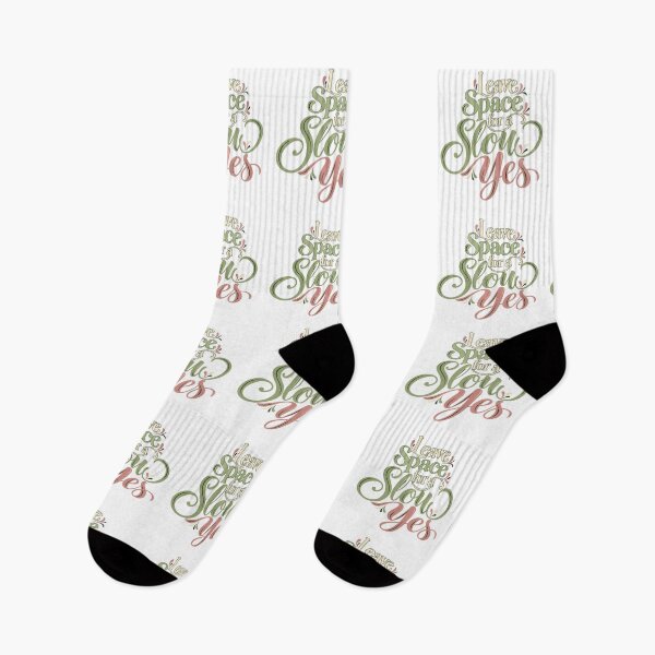 Item preview, Leave Space for a Slow Yes Decorative Lettering designed and sold by Bikivuno.